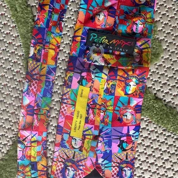 Peter Max 'Liberty' Vintage Necktie - Picture 6 of 9